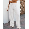image:imageANRABESS Women Two Piece Outfits Sweater Sets Lounge Waffle Knit Pullover Matching Wide Leg Pants Tracksuit 2026 Fall FashionWhite