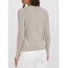 image:imageANRABESS Womens 100 Wool Sweaters V Neck Long Sleeve Work Business Casual Basic Pullover Sweater Tops 2026 Fall OutfitsApricot