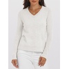 image:imageANRABESS Womens 100 Wool Sweaters V Neck Long Sleeve Work Business Casual Basic Pullover Sweater Tops 2026 Fall OutfitsBeige