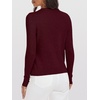 image:imageANRABESS Womens 100 Wool Sweaters V Neck Long Sleeve Work Business Casual Basic Pullover Sweater Tops 2026 Fall OutfitsDark Red