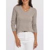 image:imageANRABESS Womens 100 Wool Sweaters V Neck Long Sleeve Work Business Casual Basic Pullover Sweater Tops 2026 Fall OutfitsKhaki