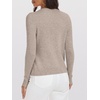 image:imageANRABESS Womens 100 Wool Sweaters V Neck Long Sleeve Work Business Casual Basic Pullover Sweater Tops 2026 Fall OutfitsKhaki