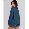 image:imageANRABESS Womens 2 Piece Outfits Sweater Lounge Sets  Cable Knit Oversized Sweaters Shorts Matching Sets Soft Breathable Warm Loungewear 2026 Winter Fashion ClothesTeal