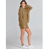 image:imageANRABESS Womens 2 Piece Outfits Sweater Lounge Sets  Cable Knit Oversized Sweaters Shorts Matching Sets Soft Breathable Warm Loungewear 2026 Winter Fashion ClothesKhaki