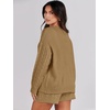 image:imageANRABESS Womens 2 Piece Outfits Sweater Lounge Sets  Cable Knit Oversized Sweaters Shorts Matching Sets Soft Breathable Warm Loungewear 2026 Winter Fashion ClothesKhaki