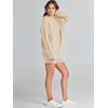 image:imageANRABESS Womens 2 Piece Outfits Sweater Lounge Sets  Cable Knit Oversized Sweaters Shorts Matching Sets Soft Breathable Warm Loungewear 2026 Winter Fashion ClothesApricot