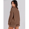 image:imageANRABESS Womens 2 Piece Outfits Sweater Lounge Sets  Cable Knit Oversized Sweaters Shorts Matching Sets Soft Breathable Warm Loungewear 2026 Winter Fashion ClothesCoffee