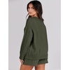 image:imageANRABESS Womens 2 Piece Outfits Sweater Lounge Sets  Cable Knit Oversized Sweaters Shorts Matching Sets Soft Breathable Warm Loungewear 2026 Winter Fashion ClothesArmy Green