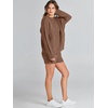 image:imageANRABESS Womens 2 Piece Outfits Sweater Lounge Sets  Cable Knit Oversized Sweaters Shorts Matching Sets Soft Breathable Warm Loungewear 2026 Winter Fashion ClothesCoffee