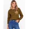 image:imageANRABESS Womens Crewneck Long Sleeve Knit Sweater  Soft Lightweight Loose Fit Basic Pullover TopsCasual OfficeLayering Daily WearFall Winter OutfitsCaramel