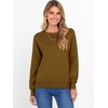 image:imageANRABESS Womens Crewneck Long Sleeve Knit Sweater  Soft Lightweight Loose Fit Basic Pullover TopsCasual OfficeLayering Daily WearFall Winter OutfitsCaramel