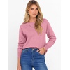 image:imageANRABESS Womens Crewneck Long Sleeve Knit Sweater  Soft Lightweight Loose Fit Basic Pullover TopsCasual OfficeLayering Daily WearFall Winter OutfitsCoral Pink