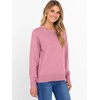 image:imageANRABESS Womens Crewneck Long Sleeve Knit Sweater  Soft Lightweight Loose Fit Basic Pullover TopsCasual OfficeLayering Daily WearFall Winter OutfitsCoral Pink