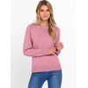 image:imageANRABESS Womens Crewneck Long Sleeve Knit Sweater  Soft Lightweight Loose Fit Basic Pullover TopsCasual OfficeLayering Daily WearFall Winter OutfitsCoral Pink