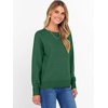 image:imageANRABESS Womens Crewneck Long Sleeve Knit Sweater  Soft Lightweight Loose Fit Basic Pullover TopsCasual OfficeLayering Daily WearFall Winter OutfitsForest Green