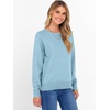 image:imageANRABESS Womens Crewneck Long Sleeve Knit Sweater  Soft Lightweight Loose Fit Basic Pullover TopsCasual OfficeLayering Daily WearFall Winter OutfitsLight Blue