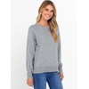 image:imageANRABESS Womens Crewneck Long Sleeve Knit Sweater  Soft Lightweight Loose Fit Basic Pullover TopsCasual OfficeLayering Daily WearFall Winter OutfitsLight Gray