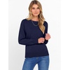 image:imageANRABESS Womens Crewneck Long Sleeve Knit Sweater  Soft Lightweight Loose Fit Basic Pullover TopsCasual OfficeLayering Daily WearFall Winter OutfitsNavy Blue