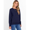 image:imageANRABESS Womens Crewneck Long Sleeve Knit Sweater  Soft Lightweight Loose Fit Basic Pullover TopsCasual OfficeLayering Daily WearFall Winter OutfitsNavy Blue