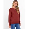 image:imageANRABESS Womens Crewneck Long Sleeve Knit Sweater  Soft Lightweight Loose Fit Basic Pullover TopsCasual OfficeLayering Daily WearFall Winter OutfitsRed