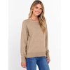 image:imageANRABESS Womens Crewneck Long Sleeve Knit Sweater  Soft Lightweight Loose Fit Basic Pullover TopsCasual OfficeLayering Daily WearFall Winter OutfitsWarm Khaki