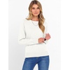 image:imageANRABESS Womens Crewneck Long Sleeve Knit Sweater  Soft Lightweight Loose Fit Basic Pullover TopsCasual OfficeLayering Daily WearFall Winter OutfitsWhite
