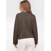 image:imageANRABESS Womens Cropped Crewneck Long Sleeve Pullover Sweaters  Lightweight Business Casual Shirts Fall Soft Ribbed Hem Rolled Cuffs Knit Tops Daily Office Work Winter Layer ClothesTaupe