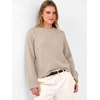 image:imageANRABESS Womens Cropped Crewneck Long Sleeve Pullover Sweaters  Lightweight Business Casual Shirts Fall Soft Ribbed Hem Rolled Cuffs Knit Tops Daily Office Work Winter Layer ClothesAlmond