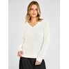image:imageANRABESS Womens Fall V Neck Sweater Long Sleeve Knit Tops  2026 Cozy Spilt Hem Tunic Dressy Casual Clothing Soft Warm Classic Pullover Trendy Winter OutfitsWhite