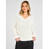 image:imageANRABESS Womens Fall V Neck Sweater Long Sleeve Knit Tops  2026 Cozy Spilt Hem Tunic Dressy Casual Clothing Soft Warm Classic Pullover Trendy Winter OutfitsWhite