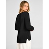 image:imageANRABESS Womens Fall V Neck Sweater Long Sleeve Knit Tops  2026 Cozy Spilt Hem Tunic Dressy Casual Clothing Soft Warm Classic Pullover Trendy Winter OutfitsBlack