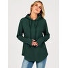 image:imageANRABESS Womens Hoodies Long Sleeve Loose Fit Tunic Tops  Drawstring Fleece Sweatshirts with Thumb Hole Soft Comfy Lightweight Casual Daily Travel Wear Fall Winter OutfitsDark Green
