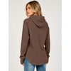 image:imageANRABESS Womens Hoodies Long Sleeve Loose Fit Tunic Tops  Drawstring Fleece Sweatshirts with Thumb Hole Soft Comfy Lightweight Casual Daily Travel Wear Fall Winter OutfitsBrown