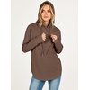 image:imageANRABESS Womens Hoodies Long Sleeve Loose Fit Tunic Tops  Drawstring Fleece Sweatshirts with Thumb Hole Soft Comfy Lightweight Casual Daily Travel Wear Fall Winter OutfitsBrown