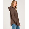 image:imageANRABESS Womens Hoodies Long Sleeve Loose Fit Tunic Tops  Drawstring Fleece Sweatshirts with Thumb Hole Soft Comfy Lightweight Casual Daily Travel Wear Fall Winter OutfitsBrown