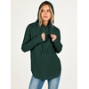 image:imageANRABESS Womens Hoodies Long Sleeve Loose Fit Tunic Tops  Drawstring Fleece Sweatshirts with Thumb Hole Soft Comfy Lightweight Casual Daily Travel Wear Fall Winter OutfitsDark Green