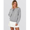 image:imageANRABESS Womens Long Sleeve Crewneck Floral Knit Fall Sweaters  Cute 3D Flower Sweater Soft Cozy Warm Trendy Pullover Top Dressy Casual Work Wear Travel Vacation Outfits Winter ClothesGrey