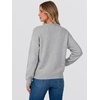 image:imageANRABESS Womens Long Sleeve Crewneck Floral Knit Fall Sweaters  Cute 3D Flower Sweater Soft Cozy Warm Trendy Pullover Top Dressy Casual Work Wear Travel Vacation Outfits Winter ClothesGrey