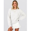 image:imageANRABESS Womens Long Sleeve Crewneck Floral Knit Fall Sweaters  Cute 3D Flower Sweater Soft Cozy Warm Trendy Pullover Top Dressy Casual Work Wear Travel Vacation Outfits Winter ClothesWhite