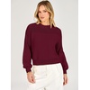 image:imageANRABESS Womens Long Sleeve Sweaters Cropped Crew Neck  Soft Warm Cozy Chunky RibbedCasual Cozy Comfy Pullover Tops Fall Winter Daily Wear Outfits ClothesWine Red