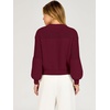 image:imageANRABESS Womens Long Sleeve Sweaters Cropped Crew Neck  Soft Warm Cozy Chunky RibbedCasual Cozy Comfy Pullover Tops Fall Winter Daily Wear Outfits ClothesWine Red
