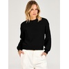image:imageANRABESS Womens Long Sleeve Sweaters Cropped Crew Neck  Soft Warm Cozy Chunky RibbedCasual Cozy Comfy Pullover Tops Fall Winter Daily Wear Outfits ClothesBlack