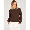 image:imageANRABESS Womens Long Sleeve Sweaters Cropped Crew Neck  Soft Warm Cozy Chunky RibbedCasual Cozy Comfy Pullover Tops Fall Winter Daily Wear Outfits ClothesCoffe