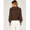 image:imageANRABESS Womens Long Sleeve Sweaters Cropped Crew Neck  Soft Warm Cozy Chunky RibbedCasual Cozy Comfy Pullover Tops Fall Winter Daily Wear Outfits ClothesCoffe