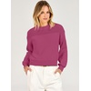 image:imageANRABESS Womens Long Sleeve Sweaters Cropped Crew Neck  Soft Warm Cozy Chunky RibbedCasual Cozy Comfy Pullover Tops Fall Winter Daily Wear Outfits ClothesHot Pink