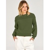 image:imageANRABESS Womens Long Sleeve Sweaters Cropped Crew Neck  Soft Warm Cozy Chunky RibbedCasual Cozy Comfy Pullover Tops Fall Winter Daily Wear Outfits ClothesArmy Green
