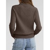 image:imageANRABESS Womens Polo V Neck Long Sleeve Pullover Sweaters  Soft Stretchy Ribbed Knit Shirts Lightweight Comfort  Business Casual Dressy Classic Top Fall Winter OutfitsTaupe