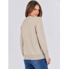 image:imageANRABESS Sweaters for Women Long Sleeve Lightweight Crewneck Soft Basic Knit Loose Fit Pullover Top 2026 Fall Trendy OutfitsAlmond