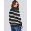image:imageANRABESS Sweaters for Women Long Sleeve Lightweight Crewneck Soft Basic Knit Loose Fit Pullover Top 2026 Fall Trendy OutfitsBlack White