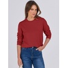image:imageANRABESS Sweaters for Women Long Sleeve Lightweight Crewneck Soft Basic Knit Loose Fit Pullover Top 2026 Fall Trendy OutfitsBrick Red